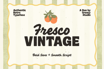 Fresco Vintage Duo Font for Creative Design Projects