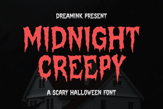 Midnight Creepy Fonts for Designers and Storytellers
