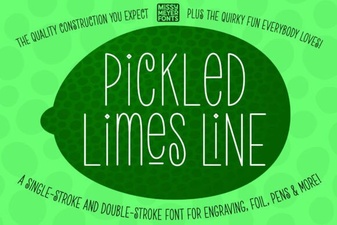 Pickled Lime Fonts for Crafty Digital Projects