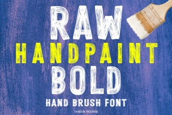 Hand Paint Bold Fonts: Design and Diy Projects