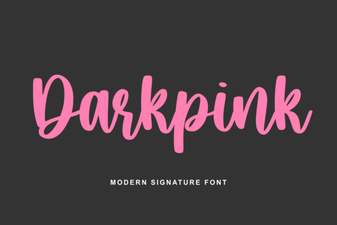Dark Pink Font for Bold and Creative Designs