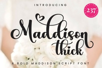 Creative Projects Using the Maddison Thick Font