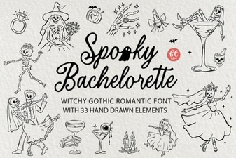 Spooky Bachelorette Party Invitation Font Ideas